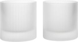 Ferm Living Pahare Ripple Tumbler, 250 ml, matuite, 2 buc (1104270636) Pahar