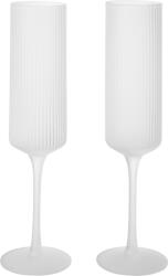 Ferm Living Pahare de șampanie Ripple Flutes, mat, 2 buc (1104271425) Pahar