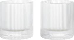 Ferm Living Pahare Ripple Tumbler, 250 ml, transparente, 2 buc (1104270635) Pahar
