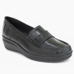 Imac női bebújós fekete lakkbőr félcipő 855910-4200-011 07694