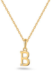 Heratis Forever B betűs medál gyémánttal a szerencsének, 9K IZBR995BYHR