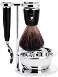 Mühle RYTMO Shaving Set - Mach3®, Black Fibre, Black Resin