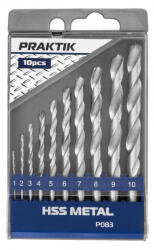 Praktik Csigafúró készlet hss 10 részes, 1-10, p083 (62414P083)