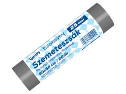 Glossy Economy szemeteszsák 25L 50x50cm - 20db