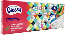 Glossy Cipzáras fagyasztó és tárolótasak tasak 3L 25x30cm - 20db