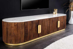 Gatsby Design TV asztal Daichi 170 cm fehér márvány mangó