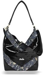  Zellia Női Válltáska Zlb286 Fekete-Szürke - Leaf - (40741635)