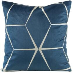 Takoy Bársony díszpárnahuzat BLINK 28 ezüst geometriai mintával-HF-391050