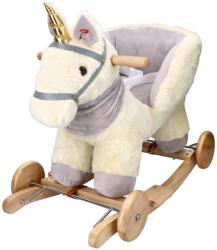 Adam Toys Unicorn de legănat cu scaun și roți Leagan