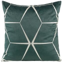 Takoy Bársony díszpárnahuzat BLINK 28 ezüst geometriai mintával-HF-391047