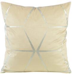 Takoy Bársony díszpárnahuzat BLINK 28 ezüst geometriai mintával-HF-391041