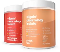 Vilgain Clear Whey Isolate 500 g double pack -⁠ doua cutii la alegere cu aromă de fructe proaspete, îndulciți cu stevia, cu peste 84% proteine