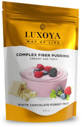 Luxoya - Complex Fiber Pudding - Fehér csokoládé-Erdei gyümölcs ízű - Rost Pudding - Rostkomplex - 450g