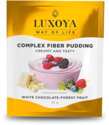 Luxoya - Complex Fiber Pudding - Fehér csokoládé-Erdei gyümölcs ízű - Rost Pudding - Rostkomplex - 35g