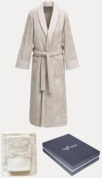 Soft Cotton AXEL férfi fürdőköpeny + törölköző + fürdőlepedő + box XL Világos bézs / Light beige