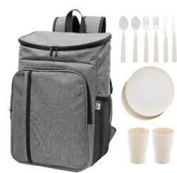  Duonic RPET piknik hűtőtáska hátizsák (AP800044-80) - naturebrand