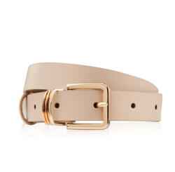 BRØDRENE Brødrene Női bőr öv 105 cm | bézs - top-brands - 5 771 Ft