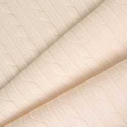Takoy Material tricotat / jacquard cable knit împletituri Slim ivory