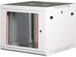 Lande Rack szekrény, fali, 19", 9U, lapraszerelt, LANDE "PROlineB", szürke (LN-WB-09U6060-LG-F)