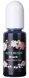 Let's Resin folyékony pigment - fekete, 10 ml