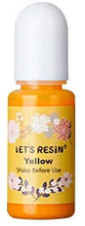 Let's Resin folyékony pigment - sárga, 10 ml
