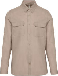 Kariban KA590 MEN'S LONG-SLEEVED SAFARI SHIRT, S-es méret