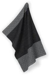 KELA Prosop Gianna 100% bumbac alb-negru model/dungă KL-12782