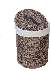 H & D Coș de rufe H&D Home Design coș de rufe cu capac, zambilă de apă cu căptușeală pentru rufe, 50 cm