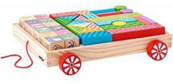 Woodyland Woodyland Jucarie din lemn - Caruciori cu cuburi, litere si stampile (35 piese) (90913) - mtoys | Woodyland Jucarie din lemn - Caruciori cu cuburi, litere si stampile (35 piese) (90913) - delphionline