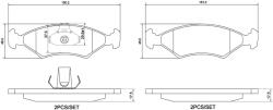 BREMBO set placute frana, frana disc BREMBO PRIME LINE P 24 043 (P 24 043)