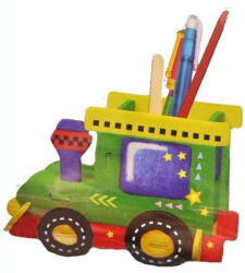 ARTLOVER Puzzle 3D Suport pentru creioane Locomotiva cu culori