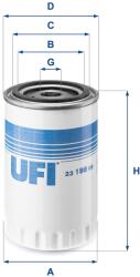 UFI Filtru ulei UFI 23.198. 00 (23.198.00)