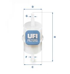 UFI filtru combustibil UFI 31.001. 00 (31.001.00)