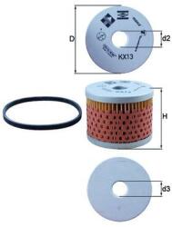 MAHLE filtru combustibil MAHLE KX 13D (KX 13D)