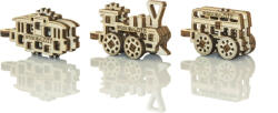 Wooden City Puzzle 3D mini set Widgets: Mijloace de transport, 36 piese