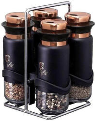 Berlingerhaus Set 4 recipiente pentru condimente Black Rose Collection BerlingerHaus BH 1999 (BH/1999) - efistore - 150,99 RON Solnita condimente