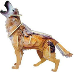 Wooden Toy / Wck JUCĂRIE DIN LEMN, Puzzle 3D WCK Lup colorat
