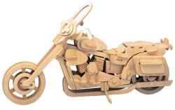 Wooden Toy / Wck JUCĂRIE DIN LEMN, Puzzle 3D WCK Motocicleta Harley Davidson II