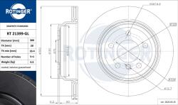 ROTINGER Disc frana ROTINGER GRAPHITE LINE RT 21399-GL (RT 21399-GL)