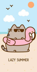 Carbotex Prosop pentru copii Pisicuța Pusheen Mňaumózní Vacanță Prosop