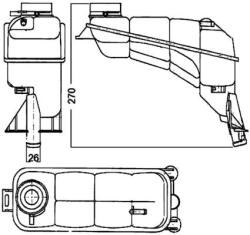 MAHLE Vas de expansiune, racire MAHLE BEHR CRT 117 000S (CRT 117 000S)
