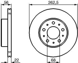 Bosch Disc frana BOSCH 0 986 478 283 (0 986 478 283)
