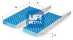 UFI Filtru, aer habitaclu UFI ARGENTIUM 34.287. 00 (34.287.00)