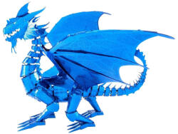 Metal Earth Puzzle 3D METAL EARTH Dragon Albastru (ICONX)