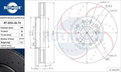 ROTINGER Disc frana ROTINGER GRAPHITE DRILLED & SLOTTED PLUS RT 2251-GL T5 (RT 2251-GL T5)
