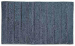 KELA Covoraș de baie Megan 100% bumbac albastru fumuriu 100, 0x60, 0x1, 6cm Covor baie