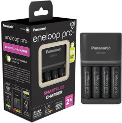 Panasonic ENELOOP Baterie încărcător rapid + 4 baterii AA/creion 1.2 V 2500 mAh (KKJ55HCD40E-N) Incarcator baterii