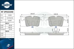 ROTINGER set placute frana, frana disc ROTINGER RT 2PD22340 (RT 2PD22340)