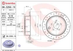 BREMBO Disc frana BREMBO XTRA LINE - Xtra 08. C252.1X (08.C252.1X)