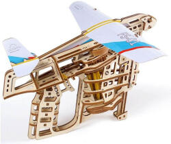 UGears Puzzle 3D Planor cu lansator, 200 de piese